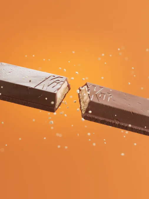Photorealistic 3D render of a protein bar. Modeled in Maya, sculpted in ZBrush, rendered in V-Ray.