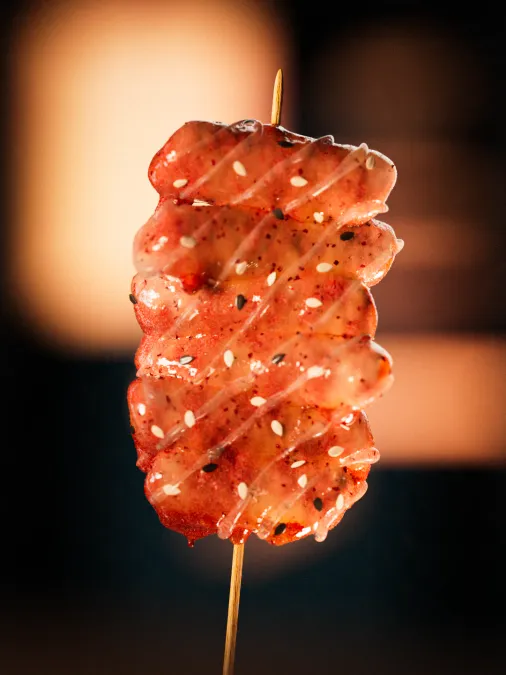 Studio-lit 3D render of tteokbokki. Maya, ZBrush, V-Ray, Photoshop.